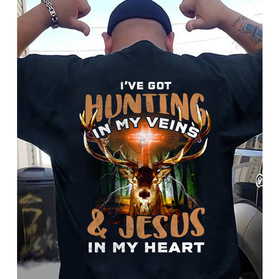 Hunting T Shirts, Christian Shirts, Jesus Christ T Shirt, Funny Hunting Shirts, Jesus Gift Unisex Cotton T Shirt, Best T Shirts 2021