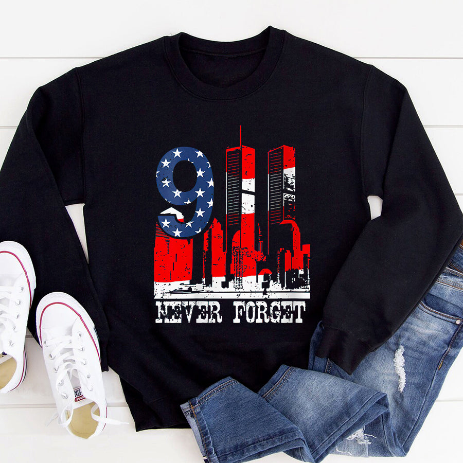 Patriot Day 2022 Shirt 911 Memorial Shirts We will never Forget,national day of remembrance patriot 911 T-Shirt