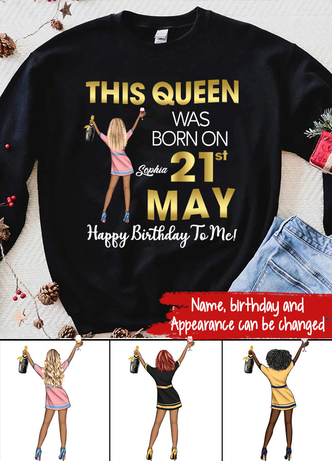 May Birthday Shirt, Custom Birthday Shirt, Queens Born In May, May Birthday Gifts, May Shirts For Woman