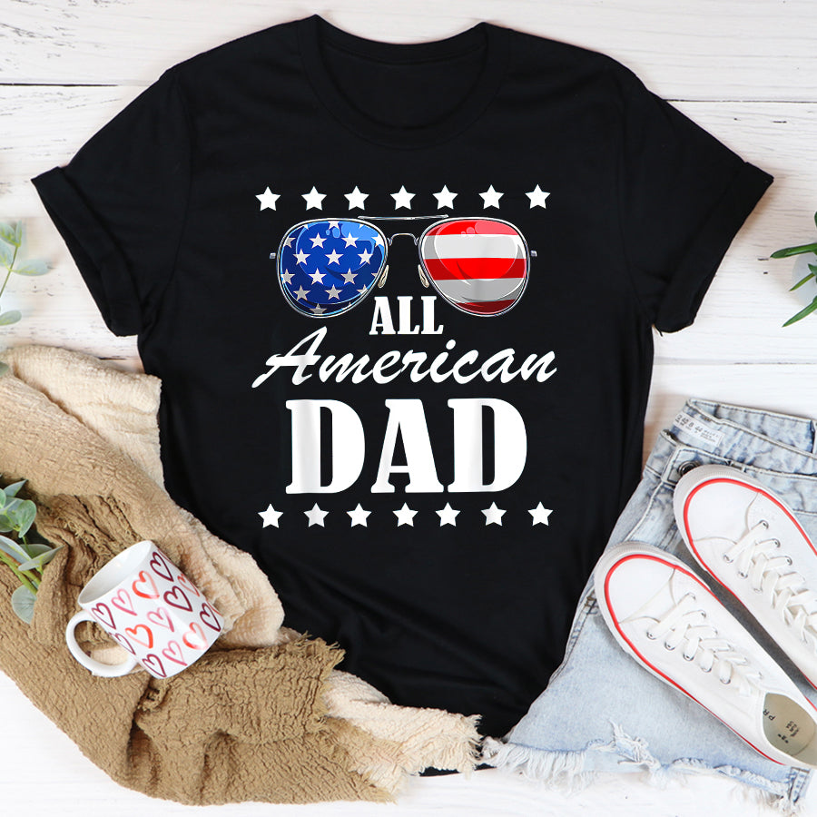 Patriot Day 2022 Shirt 911 Memorial Shirts Fathers Day Gift  All American Patriot USA Dad T-Shirt