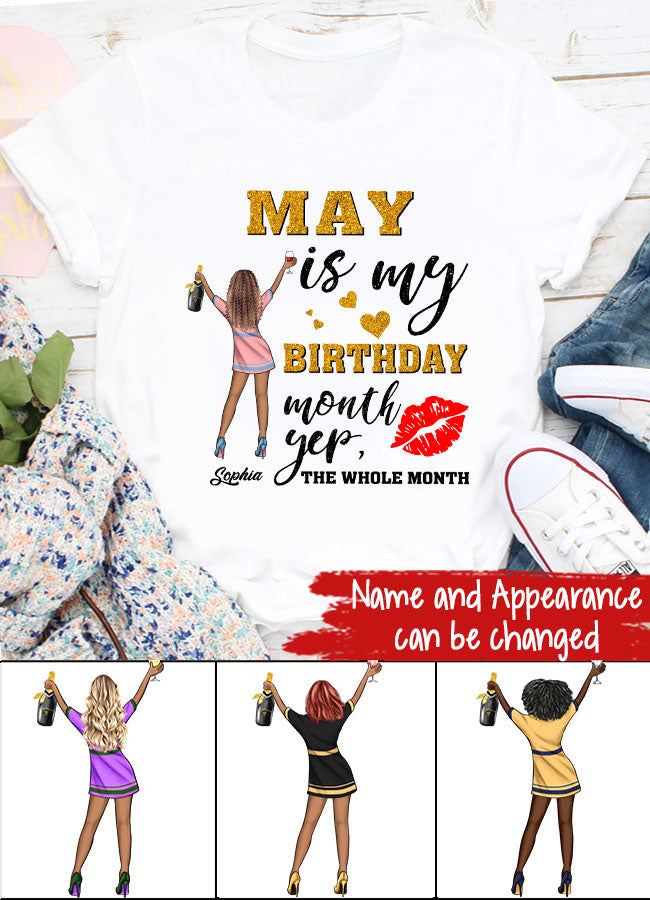 May Birthday Shirt, Custom Birthday Shirt, Queens Born In  May, May Birthday Gifts,  May Birthday Gifts