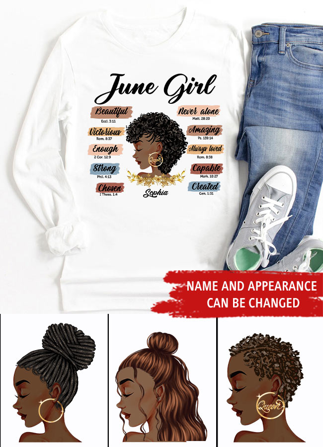 June Birthday Shirt, Custom Birthday Shirt, Queens are Born In June, June Birthday Shirts For Woman, June Birthday Gifts