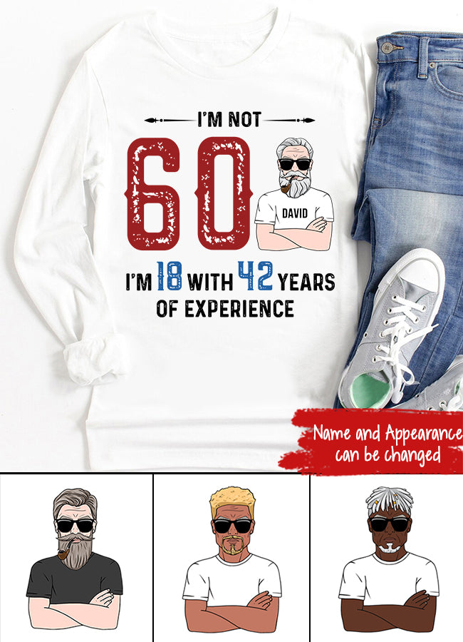 60th birthday shirts for men, Custom Birthday Shirts, Turning 60 Shirt, 60 And Fabulous Shirt, 40th Birthday Shirts For Him