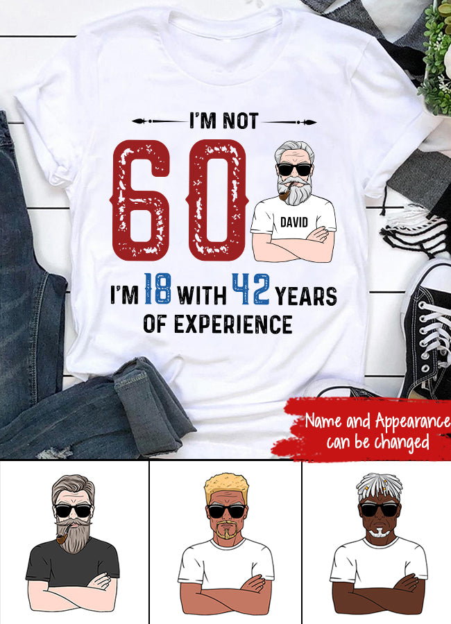 60th birthday shirts for men, Custom Birthday Shirts, Turning 60 Shirt, 60 And Fabulous Shirt, 40th Birthday Shirts For Him