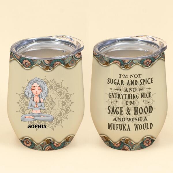 Personalized Wine Tumbler For Yoga Lovers