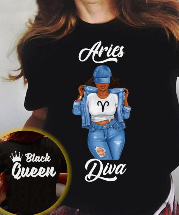 Personalized Aries shirt, Aries Birthday T Shirt, customize birthday shirt for woman