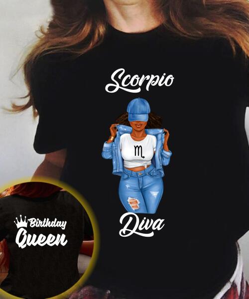 Personalized Zodiac shirt, Zodiac Birthday T Shirt, customize birthday shirts for woman