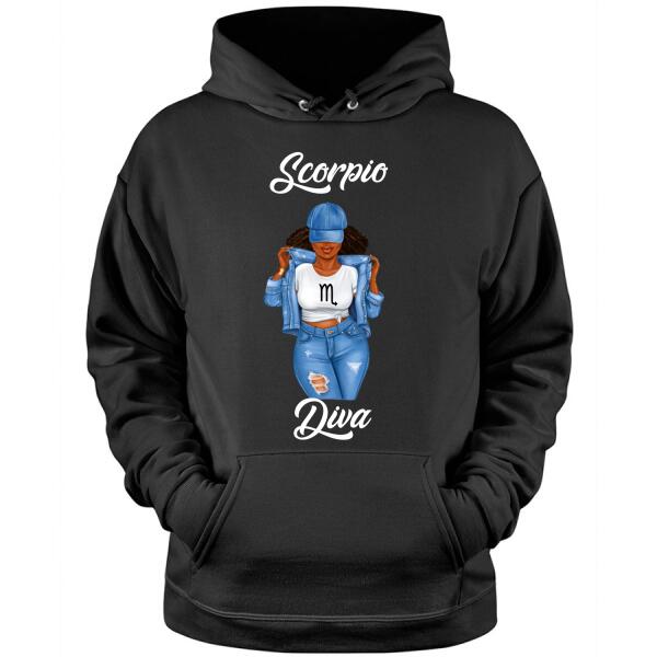 Personalized Zodiac shirt, Zodiac Birthday T Shirt, customize birthday shirts for woman