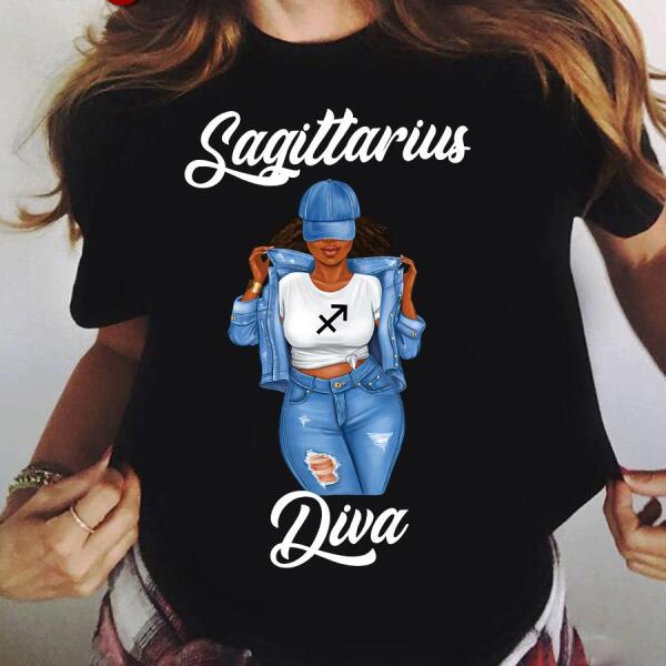 Personalized Sagittarius shirt, Sagittarius Birthday T Shirt, customize birthday shirt for woman
