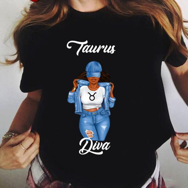 Personalized Taurus shirt, Taurus Birthday T Shirt, customize birthday shirt for woman