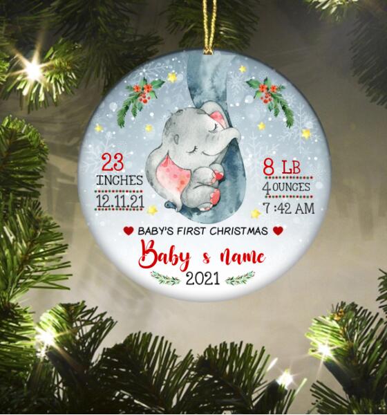 Personalized First Christmas Ornament, 1st Christmas Ornament, 1st Christmas Together Ornament, Babys 1st Christmas Ornament