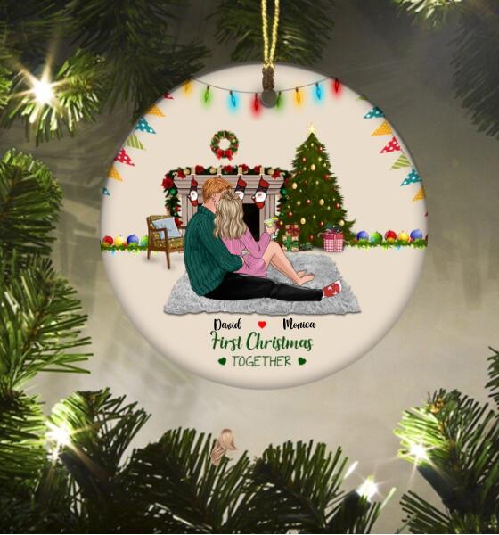 Personalized Couple Ornaments, couples christmas ornaments, Couples First christmas ornament, Couple ornaments