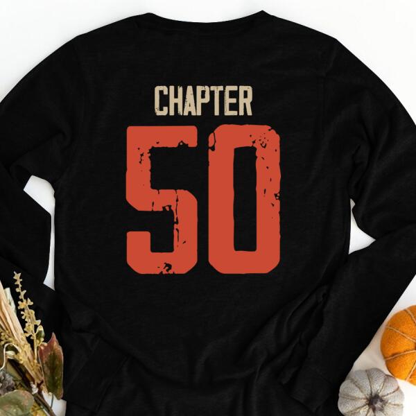 Chapter 50, Fabulous Since 1973 50th Birthday Unique T Shirt For Man, His Gifts For 50 Years Old, Turning 50 Birthday Cotton Shirt