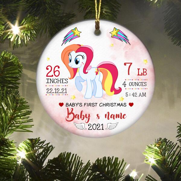 Personalized Christmas Ornaments, 1st Christmas Ornament, Babys first christmas ornament, first christmas ornament