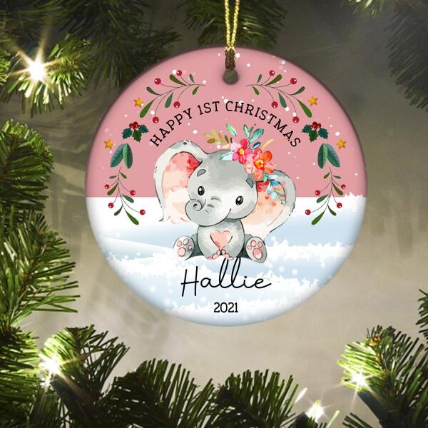 Personalized Christmas Ornaments, 1st Christmas Ornament, Babys first christmas ornament, first christmas ornament