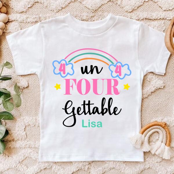 4th Birthday Shirt, Custom Birthday Shirt, Rainbow Birthday Shirt, Four Birthday Shirt, 4 Birthday Shirt, Cute Birthday Shirt Ideas, Best T Shirts 2021, Baby Shirt