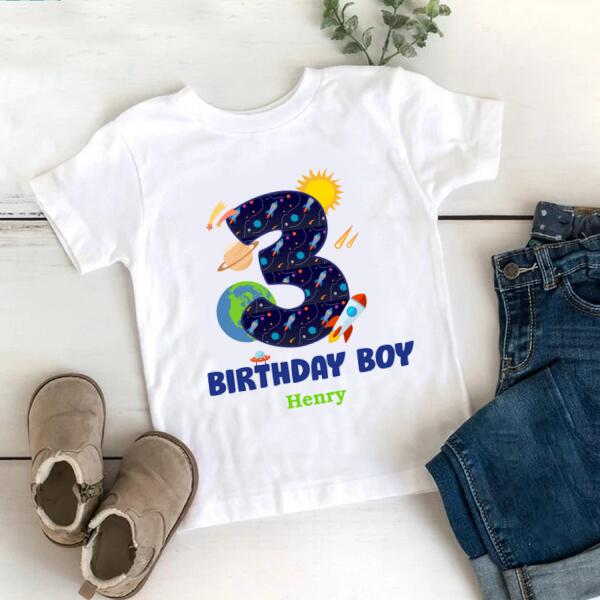 Third Birthday shirt, 3rd Birthday Shirt, Custom Birthday Shirt,Space Birthday Shirt, Third Birthday Shirt, 3 Birthday Shirt, Cute Birthday Shirt Ideas, Best T Shirts 2021, Baby Shirt