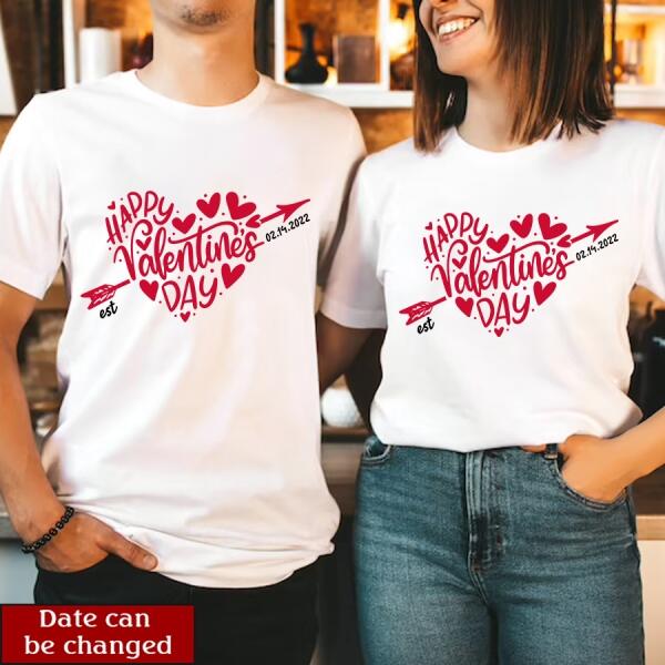Custom Valentines Day Shirts, Valentine&#39;s Day Matching Shirts, Couples Valentines Day Shirts, Matching T Shirts For Couples, His And Her Valentine Shirts, Couple Shirt, Husband And Wife Shirt