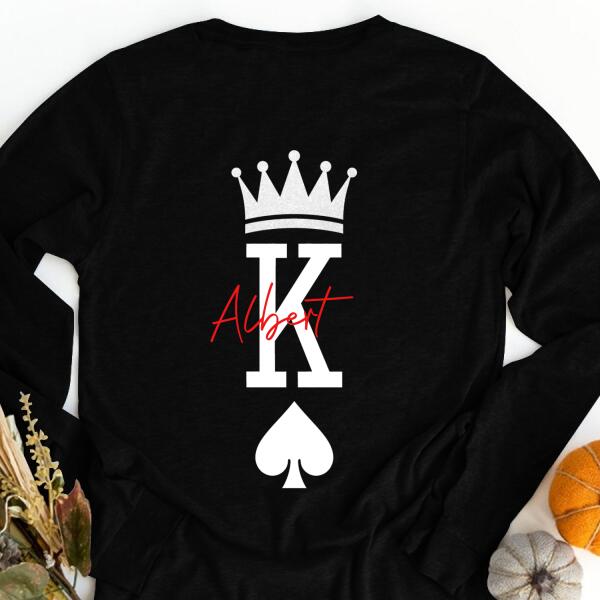 Custom T Shirts, King And Queen Shirts, Couples Valentines Day Shirts, Matching T Shirts For Couples, His Queen Her King Shirts, Couple Shirt, Husband And Wife Shirt