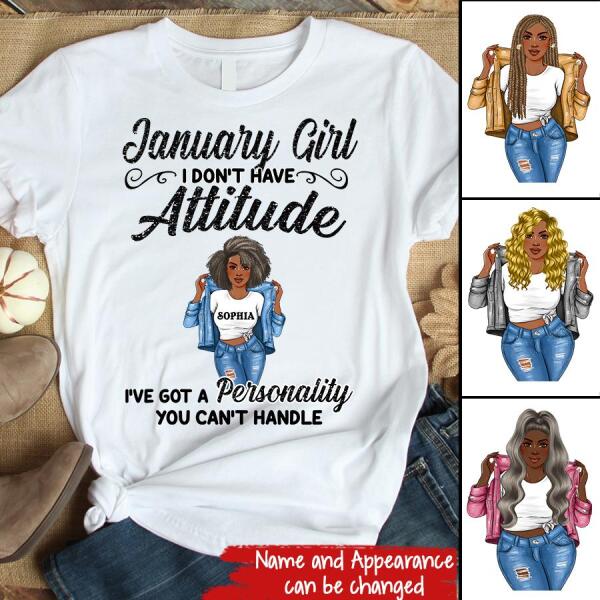 Custom January Birthday Shirt For Woman, Queens Are Born In January Gifts, Melanin Afro Woman Shirt, Black Girl Tee, Afro Queen Gift