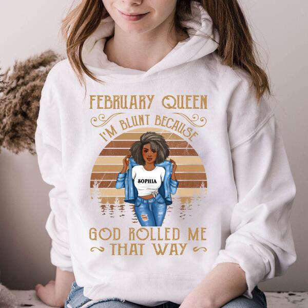 February Birthday Shirt, Custom Birthday Shirt, Queens Born In February, February Birthday Gifts, February Birthday Gifts