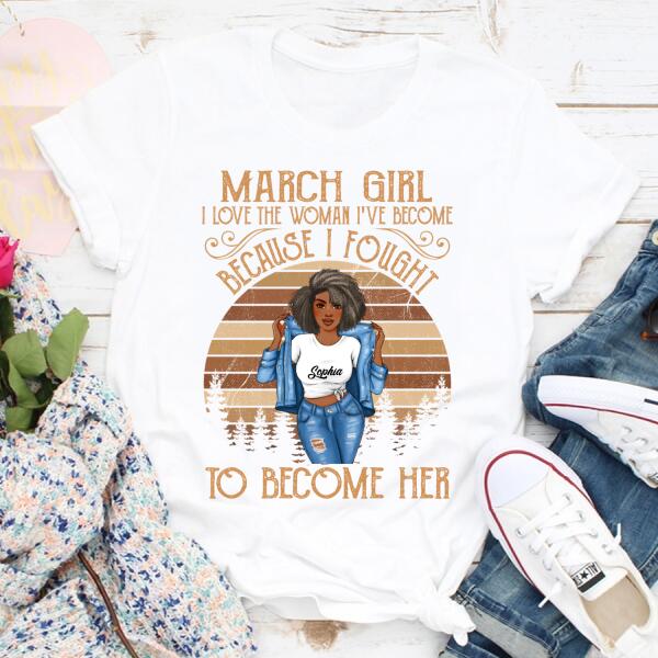 March Birthday Shirts, Custom Birthday Shirt, A Queen Was Born In March, March Birthday Gifts, March Birthday Shirts For Women