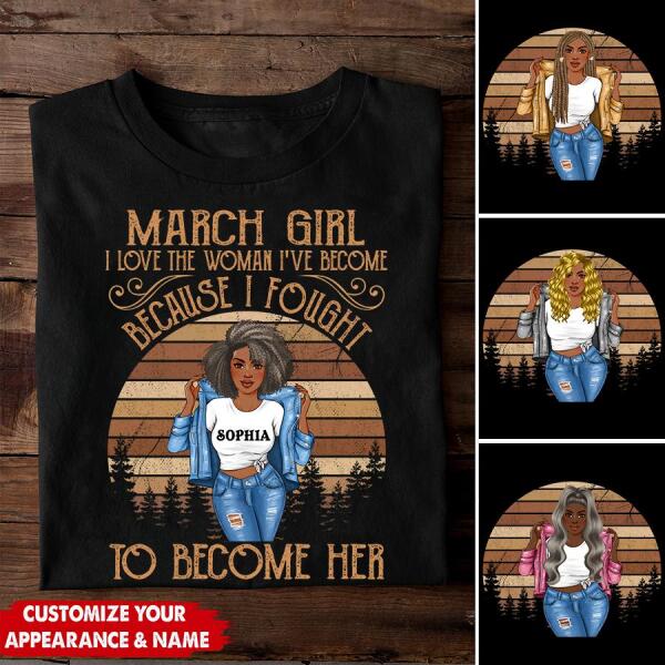 March Birthday Shirts, Custom Birthday Shirt, A Queen Was Born In March, March Birthday Gifts, March Birthday Shirts For Women