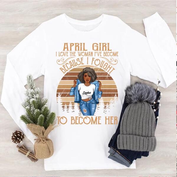 April Birthday Shirt, Custom Birthday Shirt, Queens Born In April, April Birthday Gifts, April Birthday Gifts