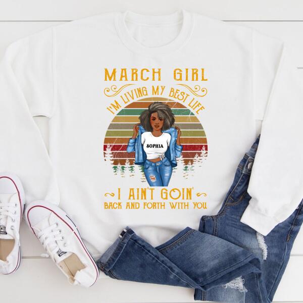 March Birthday Shirt, Custom Birthday Shirt, Queens Born In March, March Birthday Gifts, March Birthday Gifts