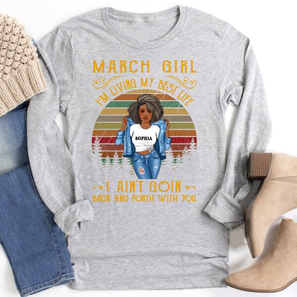 March Birthday Shirt, Custom Birthday Shirt, Queens Born In March, March Birthday Gifts, March Birthday Gifts