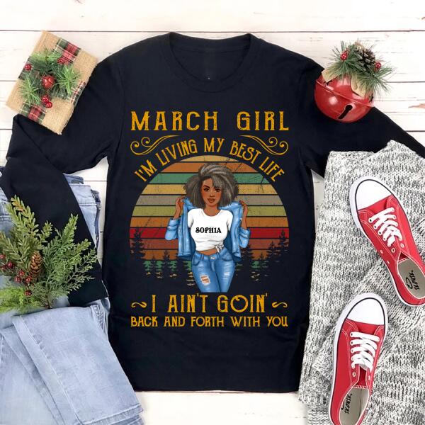 March Birthday Shirt, Custom Birthday Shirt, Queens Born In March, March Birthday Gifts, March Birthday Gifts