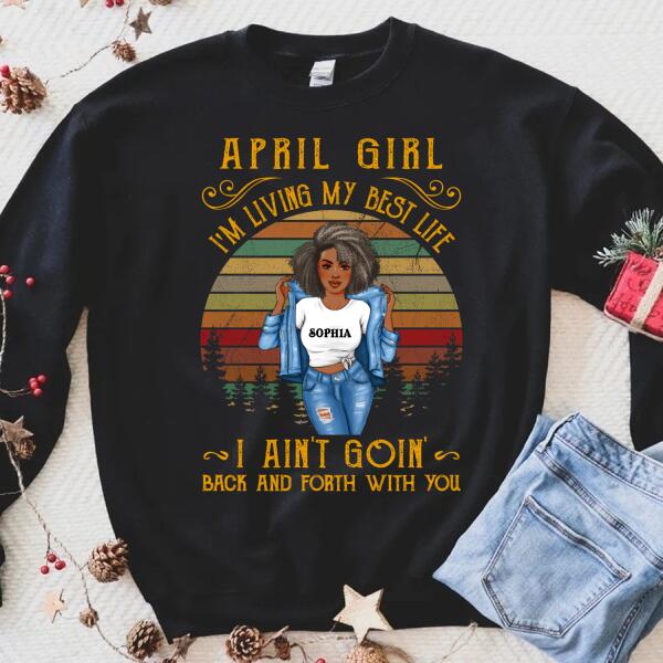 April Birthday Shirt, Custom Birthday Shirt, Queens Born In April, April Birthday Gifts, April Birthday Gifts