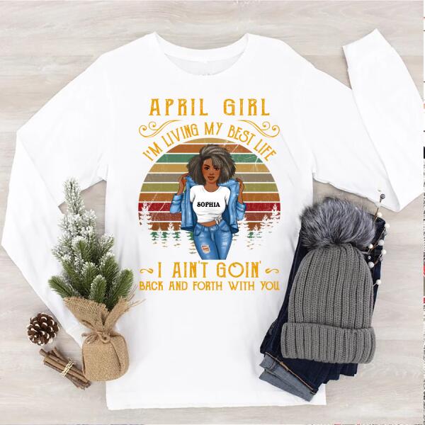 April Birthday Shirt, Custom Birthday Shirt, Queens Born In April, April Birthday Gifts, April Birthday Gifts