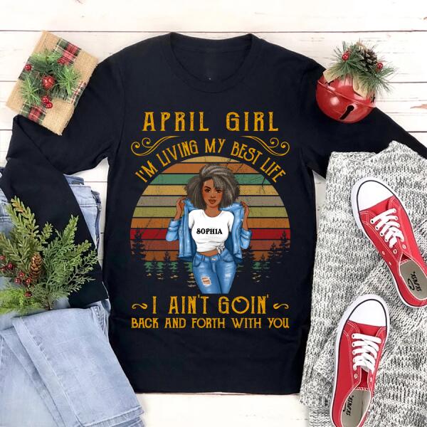April Birthday Shirt, Custom Birthday Shirt, Queens Born In April, April Birthday Gifts, April Birthday Gifts