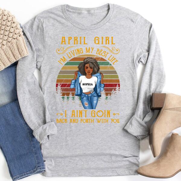 April Birthday Shirt, Custom Birthday Shirt, Queens Born In April, April Birthday Gifts, April Birthday Gifts