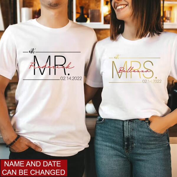 Valentines Day Shirts, Custom Couple Shirts, Husband And Wife Matching Shirts, Matching T Shirts For Couples, His And Her Valentine Shirts, Husband And Wife Shirt