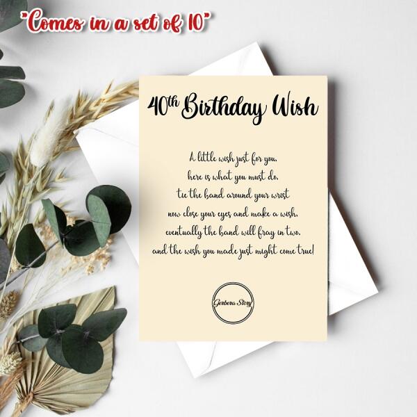 40th Birthday Wishes Postcard , Friendship Postcard , Best Friend Postcard