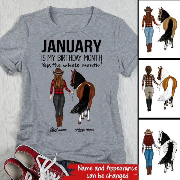 January Birthday Shirt, Custom Birthday Shirt, Queens Born In January, January Birthday Shirts For Woman, January Birthday Gifts