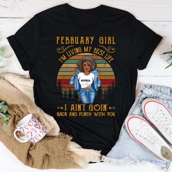 February Birthday Shirt, Custom Birthday Shirt, Queens Born In February, February Birthday Shirts For Woman, February Birthday Gifts
