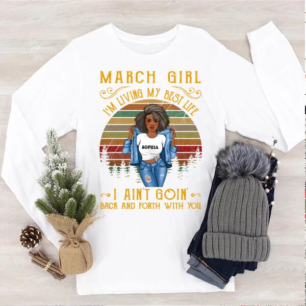 March Birthday Shirt, Custom Birthday Shirt, Queens Born In March, March Birthday Shirts For Woman, March Birthday Gifts