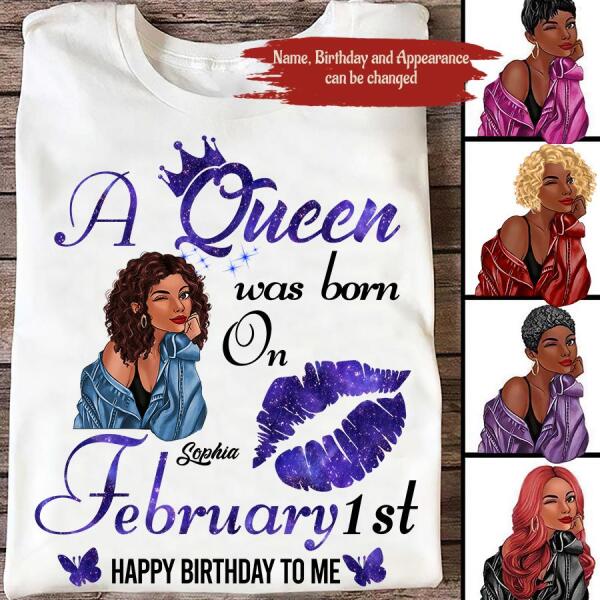 February Birthday Shirt, Custom Birthday Shirt, Queens Born In February, February Birthday Gifts, February Queen shirt, February Birthday Shirts For Woman, Her Birthday Gifts For February