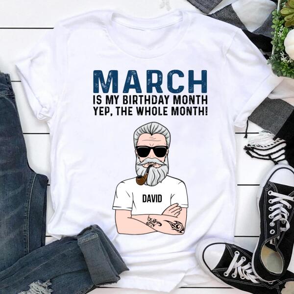 March Birthday Shirt, Custom Birthday Shirt, Kings Born In March, March Birthday Shirts For Men, March Birthday Gifts