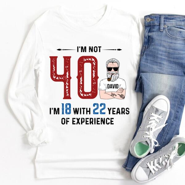 40th birthday shirts for men, Custom Birthday Shirts, Turning 40 Shirt, 40 And Fabulous Shirt, 40th Birthday Shirts For Him