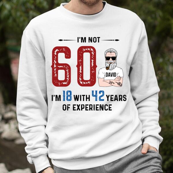 60th birthday shirts for men, Custom Birthday Shirts, Turning 60 Shirt, 60 And Fabulous Shirt, 40th Birthday Shirts For Him