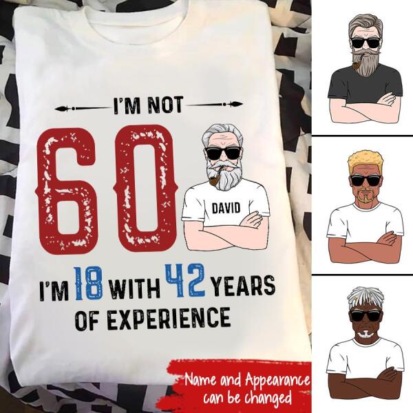60th birthday shirts for men, Custom Birthday Shirts, Turning 60 Shirt, 60 And Fabulous Shirt, 40th Birthday Shirts For Him