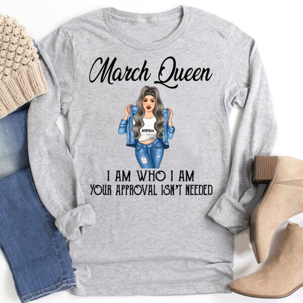 March Birthday Shirt, Custom Birthday Shirt, Queens Born In March, March Birthday Shirts For Woman, March Birthday Gifts