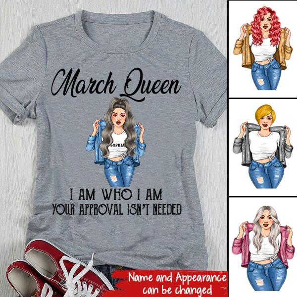 March Birthday Shirt, Custom Birthday Shirt, Queens Born In March, March Birthday Shirts For Woman, March Birthday Gifts