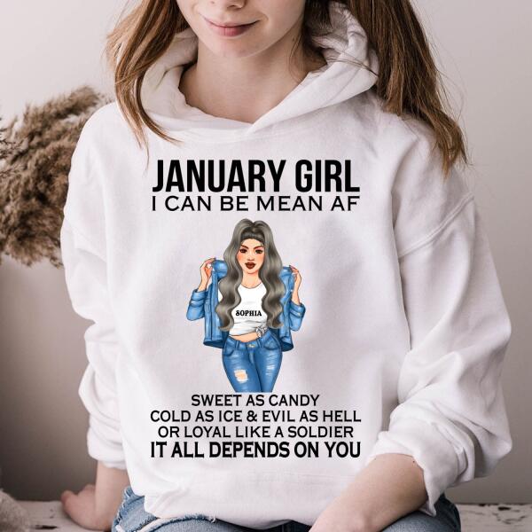 Custom January Birthday Shirt For Woman, Queens Are Born In January Gifts, Melanin Afro Woman Shirt, Black Girl Tee, Afro Queen Gift