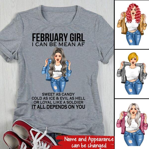 February Birthday Shirt, Custom Birthday Shirt, Queens Born In February, February Birthday Shirts For Woman, February Birthday Gifts