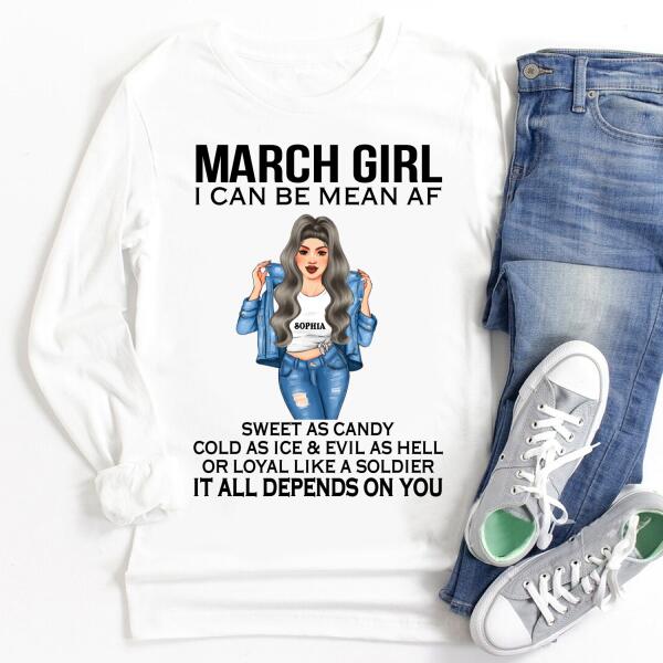 March Birthday Shirt, Custom Birthday Shirt, Queens Born In March, March Birthday Shirts For Woman, March Birthday Gifts